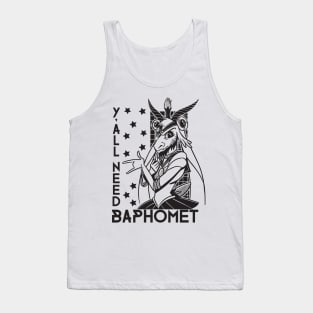 Y'all need baphomet - Funny Anime Style Baphomet Tank Top